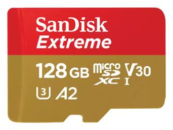 Sandisk Extreme microSDXC 128GB Class 10 U3 V30 A2 UHS-I από το e-shop