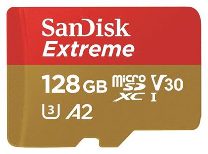 Sandisk Extreme microSDXC 128GB Class 10 U3 V30 A2 UHS-I από το e-shop