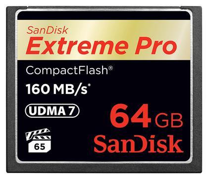 Sandisk Extreme Pro CompactFlash 64GB από το e-shop