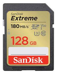 Sandisk Extreme SDXC 128GB Class 10 U3 V30 UHS-I με αντάπτορα