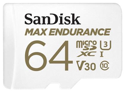 Sandisk Max Endurance microSDXC 64GB Class 10 U3 V30 UHS-I από το e-shop