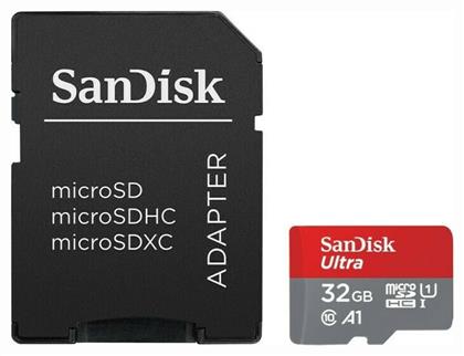 Sandisk Ultra microSDHC 32GB U1 A1 with Adapter Camera