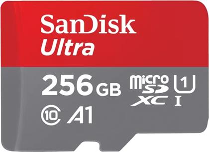 Sandisk Ultra microSDXC 256GB Class 10 U1 A1 UHS-I με αντάπτορα 150MB/s