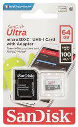 Sandisk Ultra microSDXC 64GB Class 10 with Adapter Photo (SDSQUNR-064G-GN3MA)