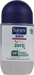 Sanex Men Zero 0% Respect & Control 24h Deodorant Roll-On 50ml Κωδικός: 25375778 από το e-Fresh