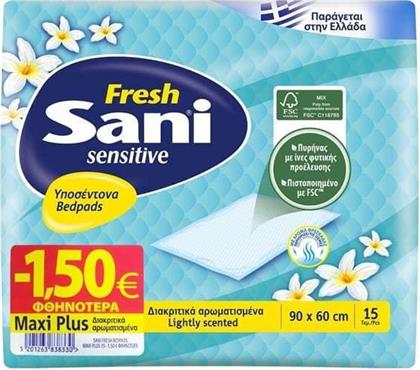 Sani Υποσέντονα ακράτειας Sani Sensitive Fresh Maxi Plus (15 τεμ) -1,50€