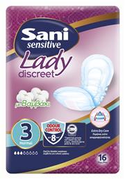 Sani Sensitive Lady Normal No3 Γυναικείες Σερβιέτες Ακράτειας Κανονικής Ροής 3 Σταγόνες 16τμχ από το CareLife