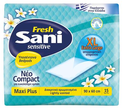 Sani Sensitive Maxi Plus Fresh Υποσέντονα Ακράτειας 60x90cm 15τμχ από το ΑΒ Βασιλόπουλος