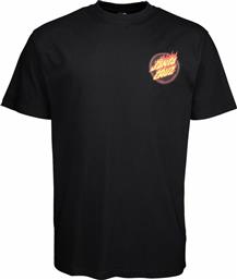 SANTA CRUZ T-Shirt Flaming Japanese Dot T-Shirt Black από το New Cult