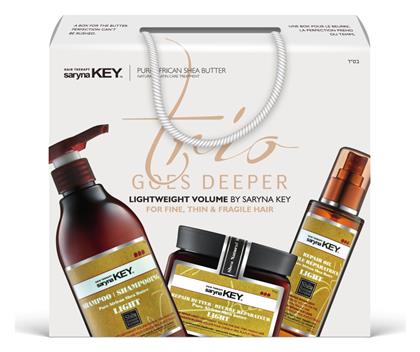 Saryna Key Trio Goes Deeper Lightweight Volume Σετ Θεραπείας Μαλλιών 3τμχ