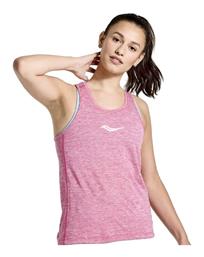 Saucony Stopwatch Singlet Αμάνικη Γυναικεία Αθλητική Μπλούζα Ροζ από το Z-mall