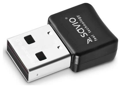 Savio BT-050 USB Bluetooth 5.0 Adapter με Εμβέλεια 10m από το e-shop