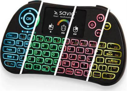 Savio KW-03 Ασύρματο Πληκτρολόγιο με Touchpad Αγγλικό US από το e-shop