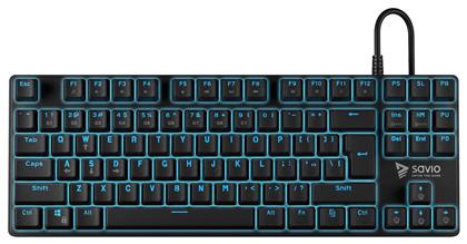 Savio Tempest RX Gaming Μηχανικό Πληκτρολόγιο Tenkeyless με Outemu Blue διακόπτες και Φωτιζόμενα πλήκτρα (Αγγλικό US)