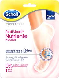 Scholl PediMask Nutriente Nourish 0% Ενυδατική Μάσκα Ποδιού Χωρίς Άρωμα 1 Ζεύγος