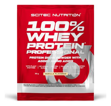 Scitec Nutrition 100% Whey Professional With Added Amino Acids Βανίλια 30gr από το Pharm24