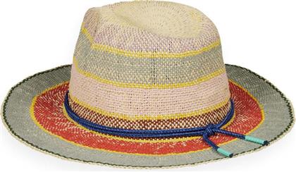 Scotch & Soda Striped Paper Straw Γυναικείο Ψάθινο Καπέλο Panama Μπεζ