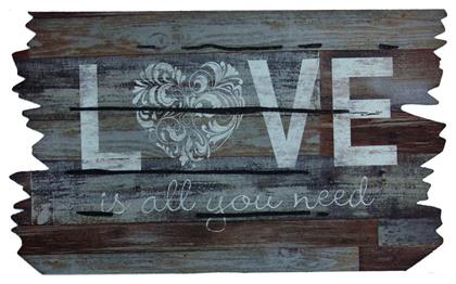 Sdim Πατάκι Εισόδου Ecomat 835 Love Is All You Need Γκρι 45x75cm από το Designdrops