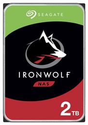 Seagate Ironwolf 2TB HDD Σκληρός Δίσκος 3.5'' SATA III 5900rpm με 256MB Cache για NAS