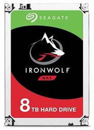 Seagate Ironwolf 8TB HDD Σκληρός Δίσκος 3.5'' SATA III 5400rpm με 256MB Cache για NAS