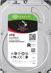Seagate Ironwolf Nas 4TB HDD Σκληρός Δίσκος 3.5'' SATA III 5400rpm με 256MB Cache για NAS