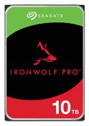 Seagate Ironwolf Pro 10TB HDD Σκληρός Δίσκος 3.5'' SATA III 7200rpm με 256MB Cache για NAS