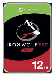 Seagate IronWolf Pro 12TB HDD Σκληρός Δίσκος 3.5'' SATA III 7200rpm με 256MB Cache για NAS