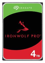 Seagate Ironwolf Pro 4TB HDD Σκληρός Δίσκος 3.5'' SATA III 7200rpm με 256MB Cache για NAS