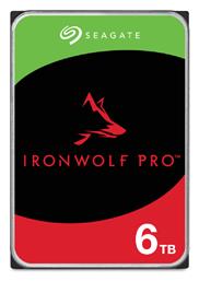 Seagate IronWolf Pro 6TB HDD Σκληρός Δίσκος 3.5'' SATA III 7200rpm με 256MB Cache για NAS