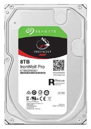 Seagate IronWolf Pro 8TB HDD Σκληρός Δίσκος 3.5'' SATA III 7200rpm με 256MB Cache για NAS