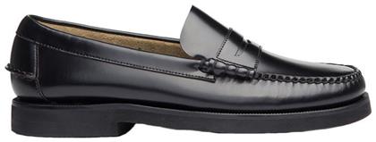 Sebago Dan Polaris Δερμάτινα Ανδρικά Loafers σε Μαύρο Χρώμα sebagopolarisblack41