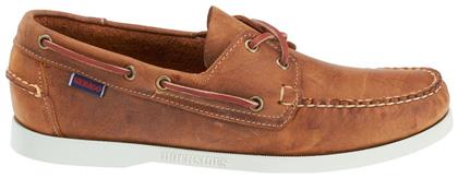 Sebago Docksides Portland Crazy Suede Ανδρικά Boat Shoes σε Ταμπά Χρώμα από το Mustshoes