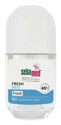 Sebamed Fresh Deodorant Αποσμητικό 48h σε Roll-On Χωρίς Αλουμίνιο 50ml