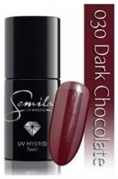 Semilac Ημιμόνιμο Βερνίκι Νυχιών Classic Dark Chocolate 030 7ml