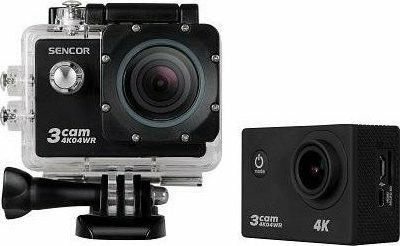 Sencor 3CAM 4K04WR Action Camera 4K Ultra HD Υποβρύχια (με Θήκη) με WiFi Μαύρη με Οθόνη 2'' από το e-shop