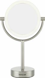 Sencor Καθρέπτης Μακιγιάζ Επιτραπέζιος με Φως 18x36cm Ασημί