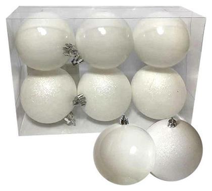 Σετ 6 Μπάλες Πλαστικές Λευκές 6cm από το e-shop