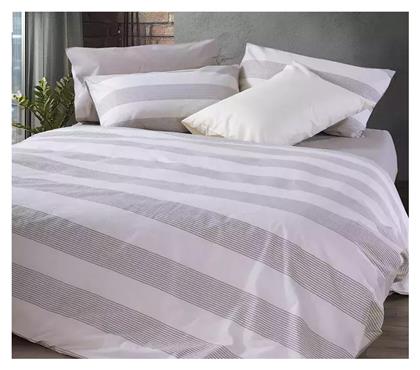 Σετ Σεντονια Βαμβακερα Μονα Casual Stripe 170x270 Εκρού Nef-nef Homeware