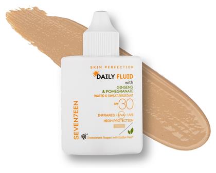 Seventeen Daily Fluid Αδιάβροχη Αντηλιακή Λοσιόν Προσώπου SPF30 με Χρώμα 35ml από το Galerie De Beaute