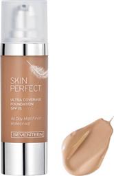 Seventeen Skin Perfect Ultra Coverage Waterproof Liquid Make Up SPF15 03 30ml από το Attica The Department Store