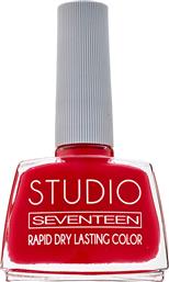 Seventeen Studio Rapid Dry Lasting Color Gloss Βερνίκι Νυχιών Quick Dry Κόκκινο 18 12ml από το Galerie De Beaute