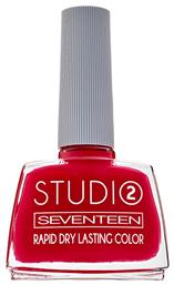 Seventeen Studio Rapid Dry Lasting Color Gloss Βερνίκι Νυχιών Quick Dry Κόκκινο 104 12ml