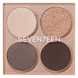 Seventeen Vibrant Eyes Παλέτα με Σκιές Ματιών σε Στερεή Μορφή 08 Grey Secret από το Galerie De Beaute