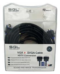 SGL Cable VGA male - VGA male Μαύρο 10m (095752) από το Filinda