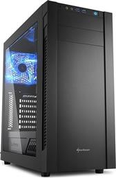 Sharkoon S25-W Midi Tower Κουτί Υπολογιστή με Πλαϊνό Παράθυρο Μαύρο