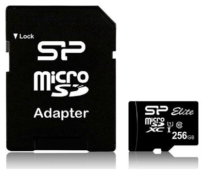 Silicon Power Elite microSDXC 256GB Class 10 U1 UHS-I με αντάπτορα