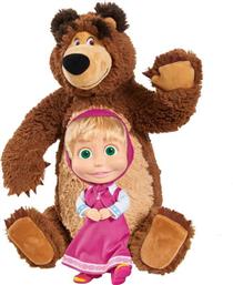 Simba Masha & The Bear Σετ Λούτρινη Αρκούδα 43cm & Κούκλα 23cm (109301016) από το Moustakas Toys