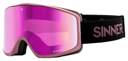 Sinner Sin Valley S Μάσκα Σκι & Snowboard Ενηλίκων με Φακό Καθρέπτη