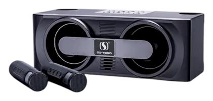 Σύστημα Karaoke με Ασύρματα Μικρόφωνα YS-205 σε Μαύρο Χρώμα