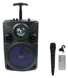 Σύστημα Karaoke με Ενσύρματo Μικρόφωνo Bt-2077 σε Μαύρο Χρώμα